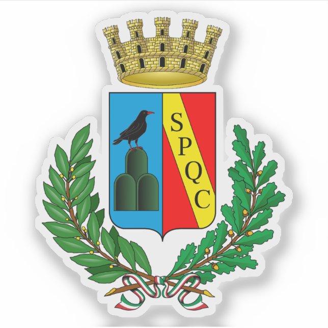Coat of arms of Guidonia Montecelio, Italy (Front)