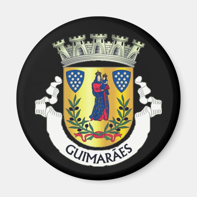 Coat of Arms of Guimarães, Portugal Magnet (Front)
