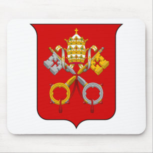 Coat of arms of he Vatican City Mouse Pad