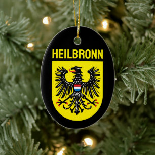 Coat of Arms of Heilbronn, Germany Ceramic Ornament