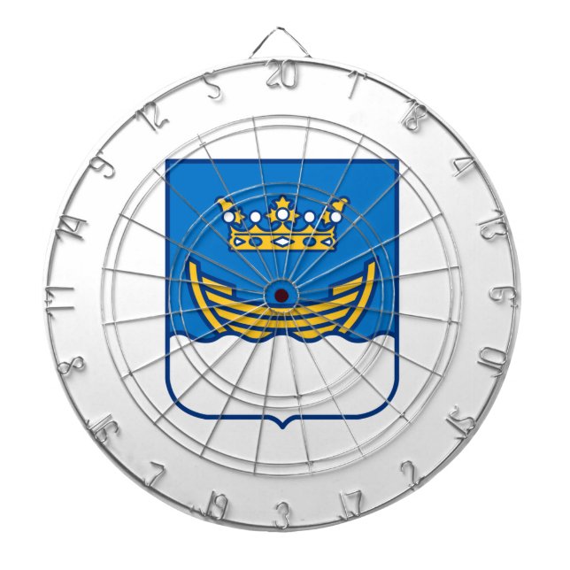 Coat of Arms of Helsinki (Finland) Dartboard (Front)