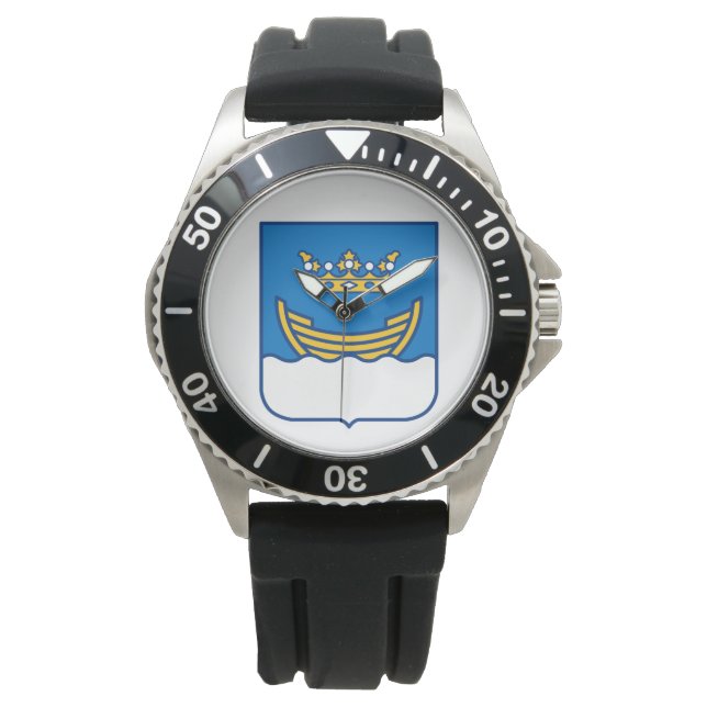 Coat of Arms of Helsinki (Finland) Watch (Front)