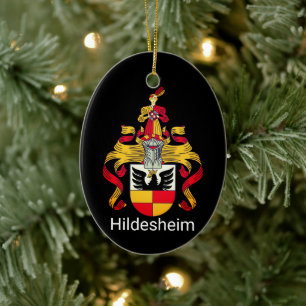 Coat of Arms of Hildesheim, Germany Ceramic Ornament