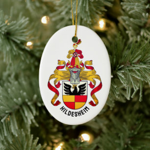 Coat of Arms of Hildesheim, Germany Ceramic Ornament