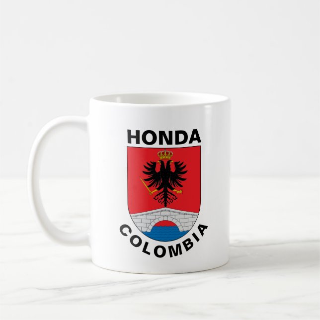 Coat of Arms of Honda (Tolima), Colombia Coffee Mug (Left)