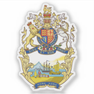 Coat of arms of Hong Kong (1843–1959)