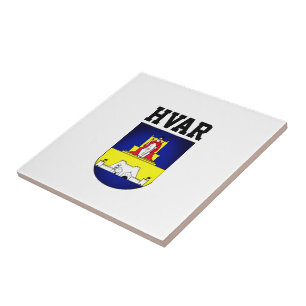 Coat of arms of Hvar - Croatia Ceramic Tile
