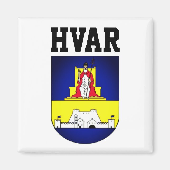 Coat of arms of Hvar - Croatia Magnet (Front)