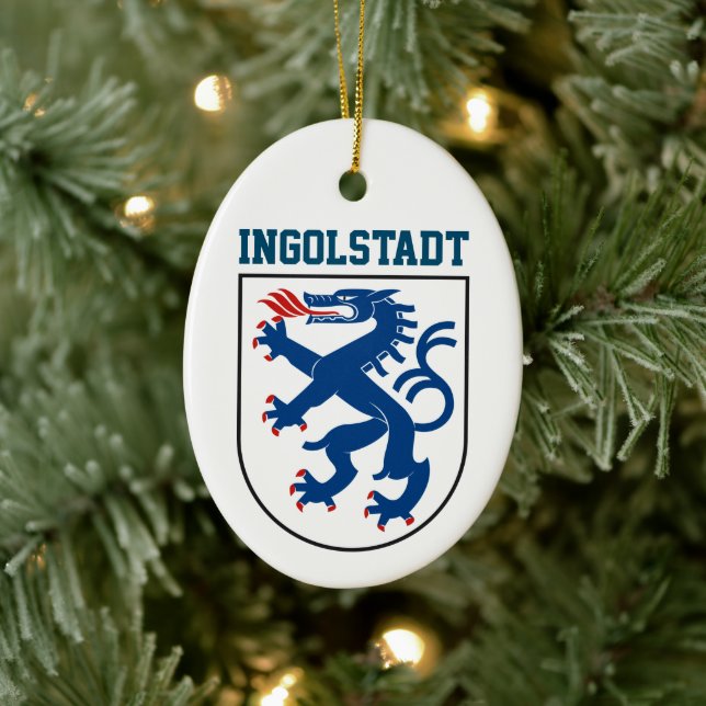 Coat of Arms of Ingolstadt, Bavaria - GERMANY Ceramic Ornament (Tree)