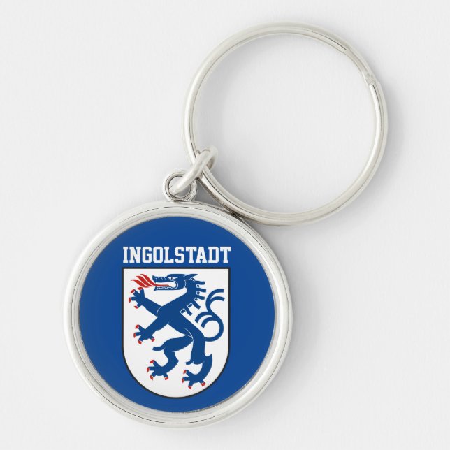 Coat of Arms of Ingolstadt, Bavaria - GERMANY Keyc Key Ring (Front)