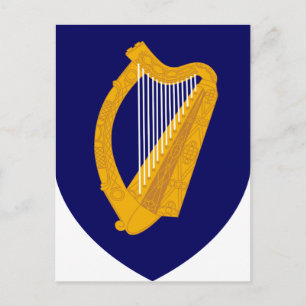 Coat of arms of Ireland - Irish Emblem Postcard