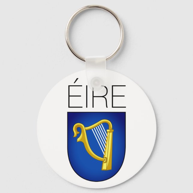Coat of Arms of Ireland Key Ring (Front)