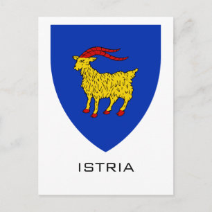 Coat of Arms of Istria Adriatic Legacy Postcard