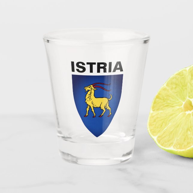 Coat of Arms of Istria Shot Glass (Front)