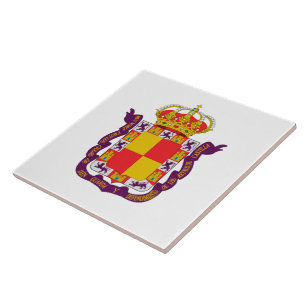 Coat of Arms of Jaén, Spain Ceramic Tile