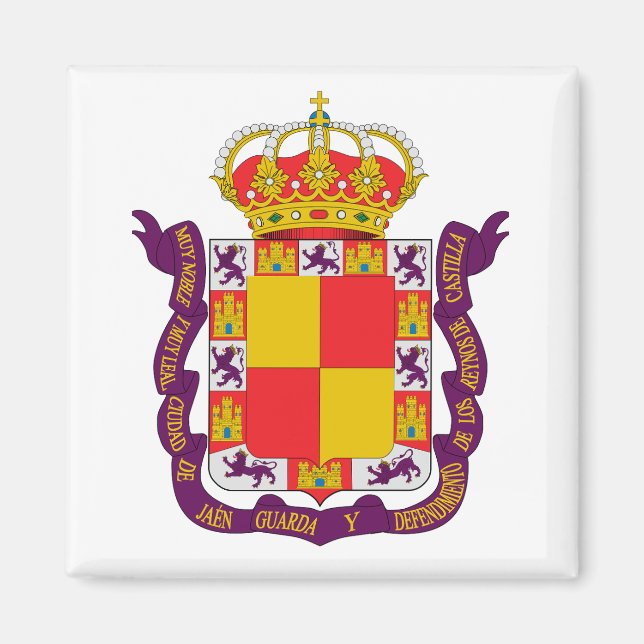 Coat of Arms of Jaén, Spain Magnet (Front)
