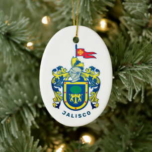 Coat of Arms of Jalisco, Mexico Ceramic Ornament