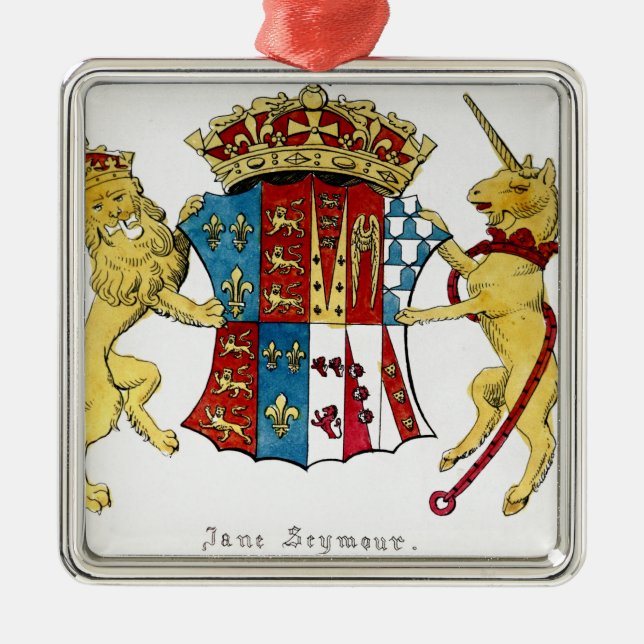 Coat of Arms of Jane Seymour Metal Ornament (Front)