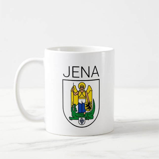 Coat of Arms of Jena - Thüringen, GERMANY Coffee Mug (Left)