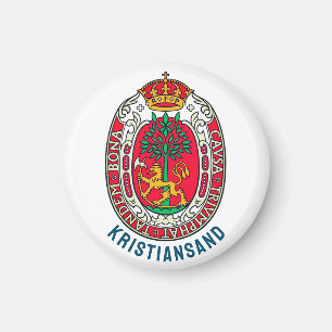 Coat of Arms of Kristiansand, NORWAY Magnet