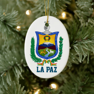 Coat of Arms of La Paz, Bolivia Ceramic Ornament