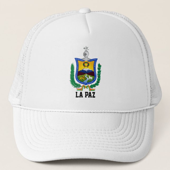 Coat of Arms of La Paz, Bolivia Trucker Hat (Front)