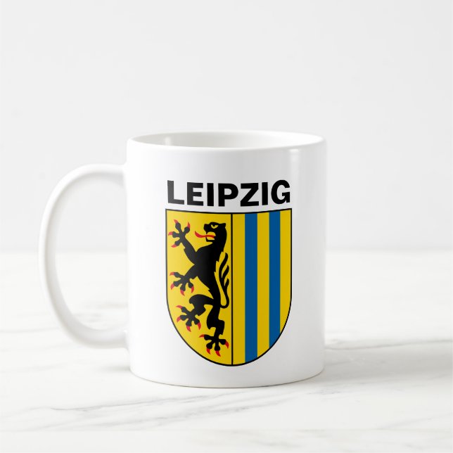 Coat of Arms of Leipzig, Germany Coffee Mug (Left)