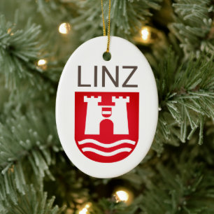 Coat of Arms of Linz, AUSTRIA Ceramic Ornament