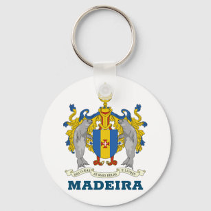 Coat of Arms of Madeira, Portugal Key Ring