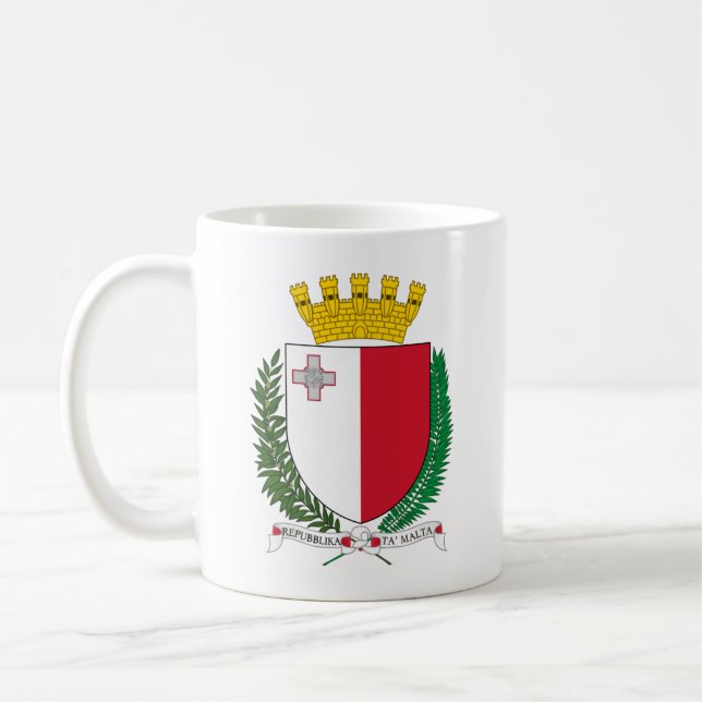 Coat of Arms of Malta Coffee Mug (Left)