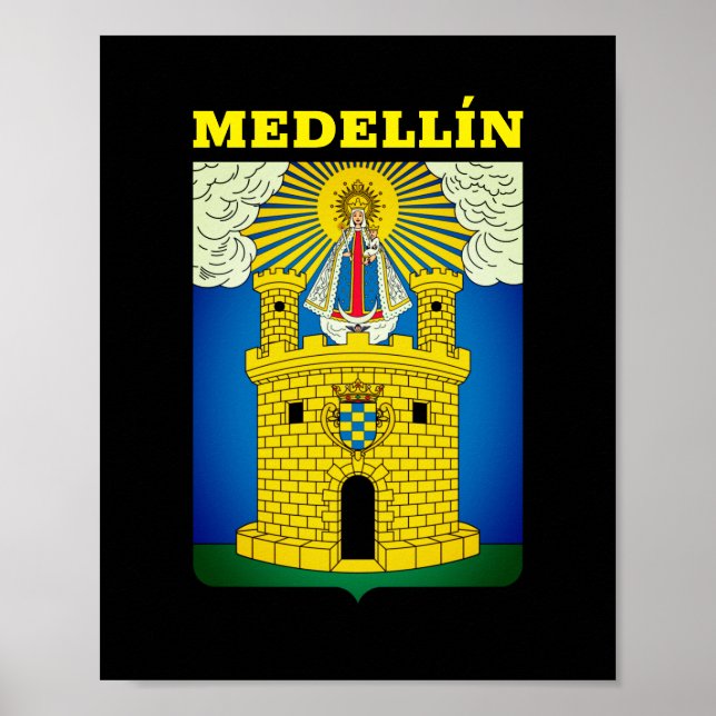 Coat of Arms of Medellín, Colombia Poster (Front)