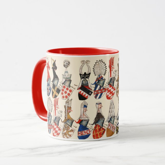 COAT OF ARMS OF MEDIEVAL TOURNAMENT PARTECIPANTS MUG (Front Left)