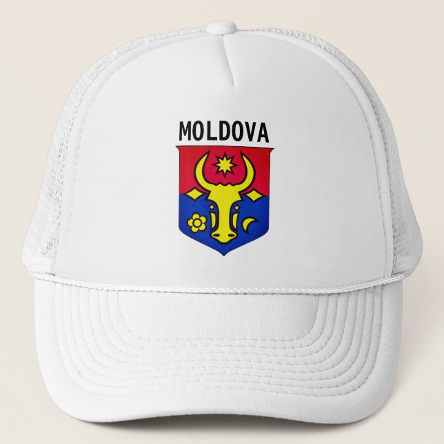 Coat of Arms of Moldova Trucker Hat (Front)