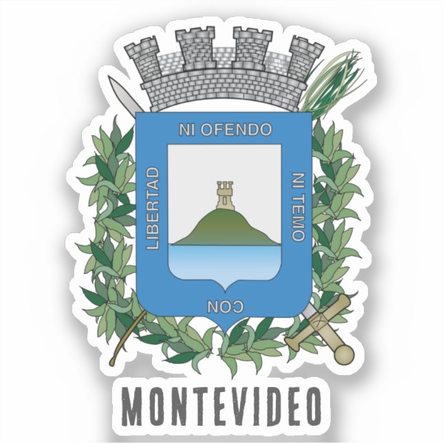 Coat of Arms of Montevideo, Uruguay (Front)