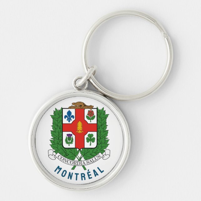 Coat of Arms of Montreal, CANADA Key Ring (Front)