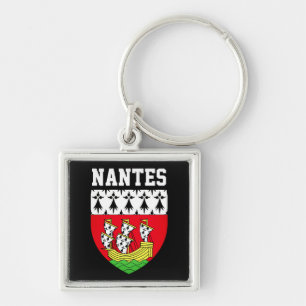 Coat of Arms of Nantes, France Keychain