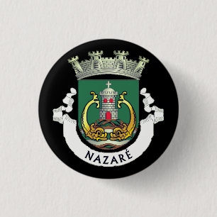 Coat of Arms of Nazaré, Portugal 3 Cm Round Badge