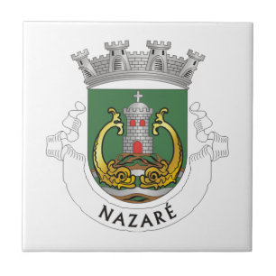 Coat of Arms of Nazaré, Portugal Ceramic Tile