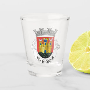 Coat of Arms of Óbidos, Portugal Shot Glass