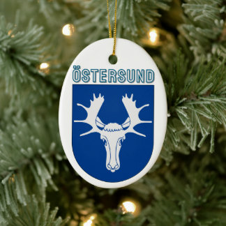 Coat of arms of Östersund - Sweden Ceramic Ornament