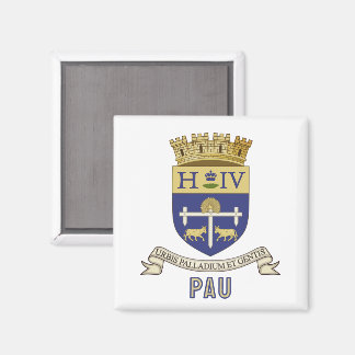 Coat of Arms of Pau, Pyrénées-Atlantiques (FRANCE) Magnet