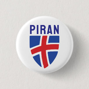 Coat of Arms of Piran, Slovenia 3 Cm Round Badge