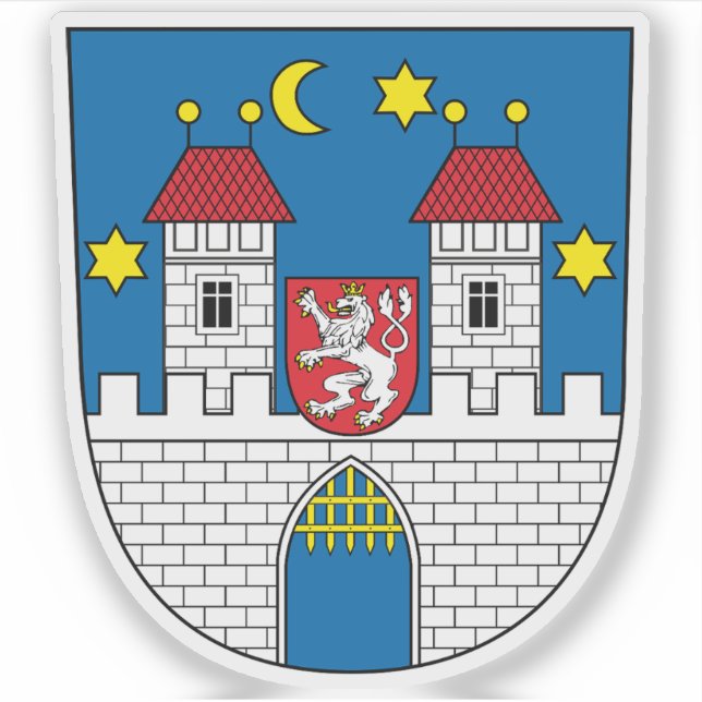 Coat of arms of Písek, Czech Republic (Front)