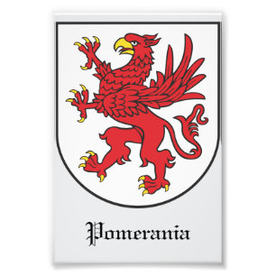 Coat of Arms of Pomerania Majestic Griffin Art Photo Print