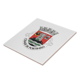 Coat of Arms of Portimão, PORTUGAL Ceramic Tile