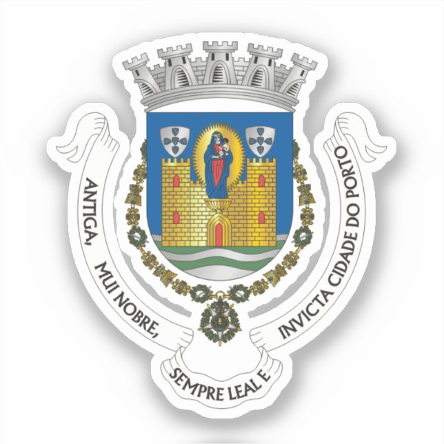 Coat of Arms of Porto, PORTUGAL (Front)