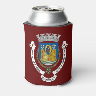 Coat of Arms of Porto, PORTUGAL Can Cooler