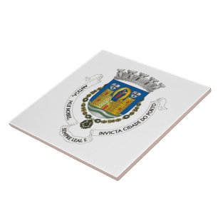 Coat of Arms of Porto, PORTUGAL Ceramic Tile