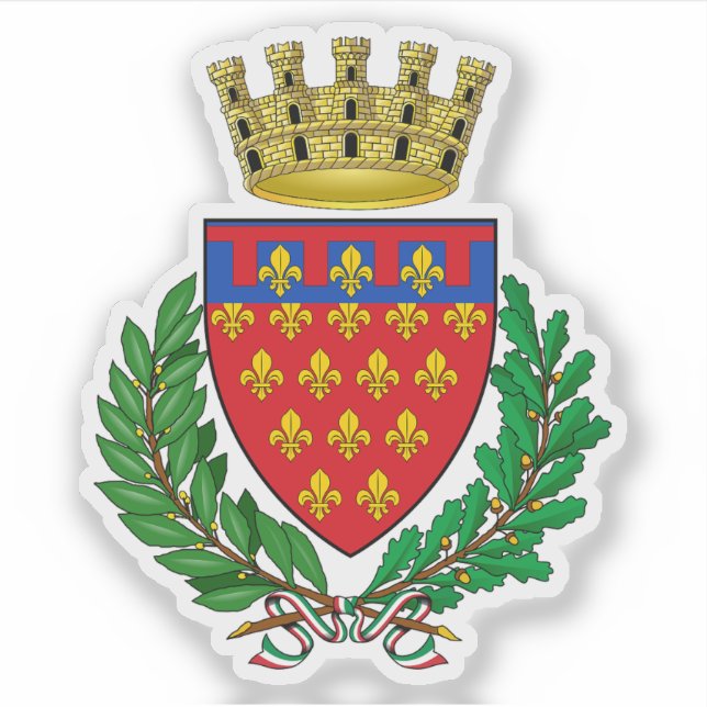 Coat of arms of Prato, Italy (Front)