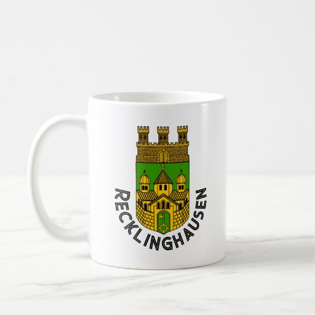 Coat of Arms of Recklinghausen, Germany Coffee Mug (Left)